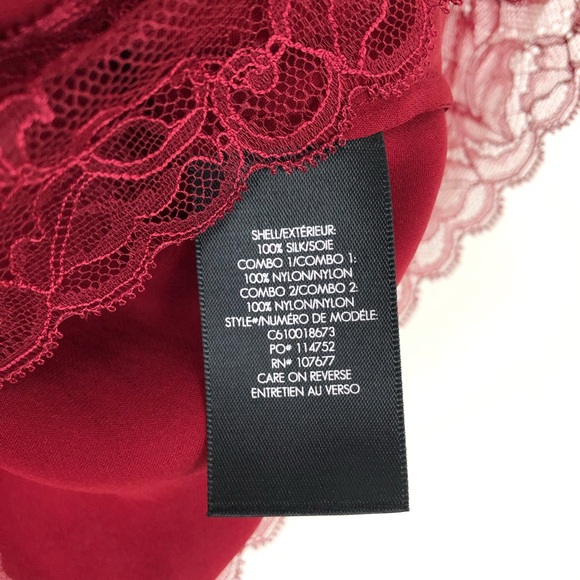 Alice + Olivia Farah Lace Silk Cold Shoulder Top - Picture 8 of 8